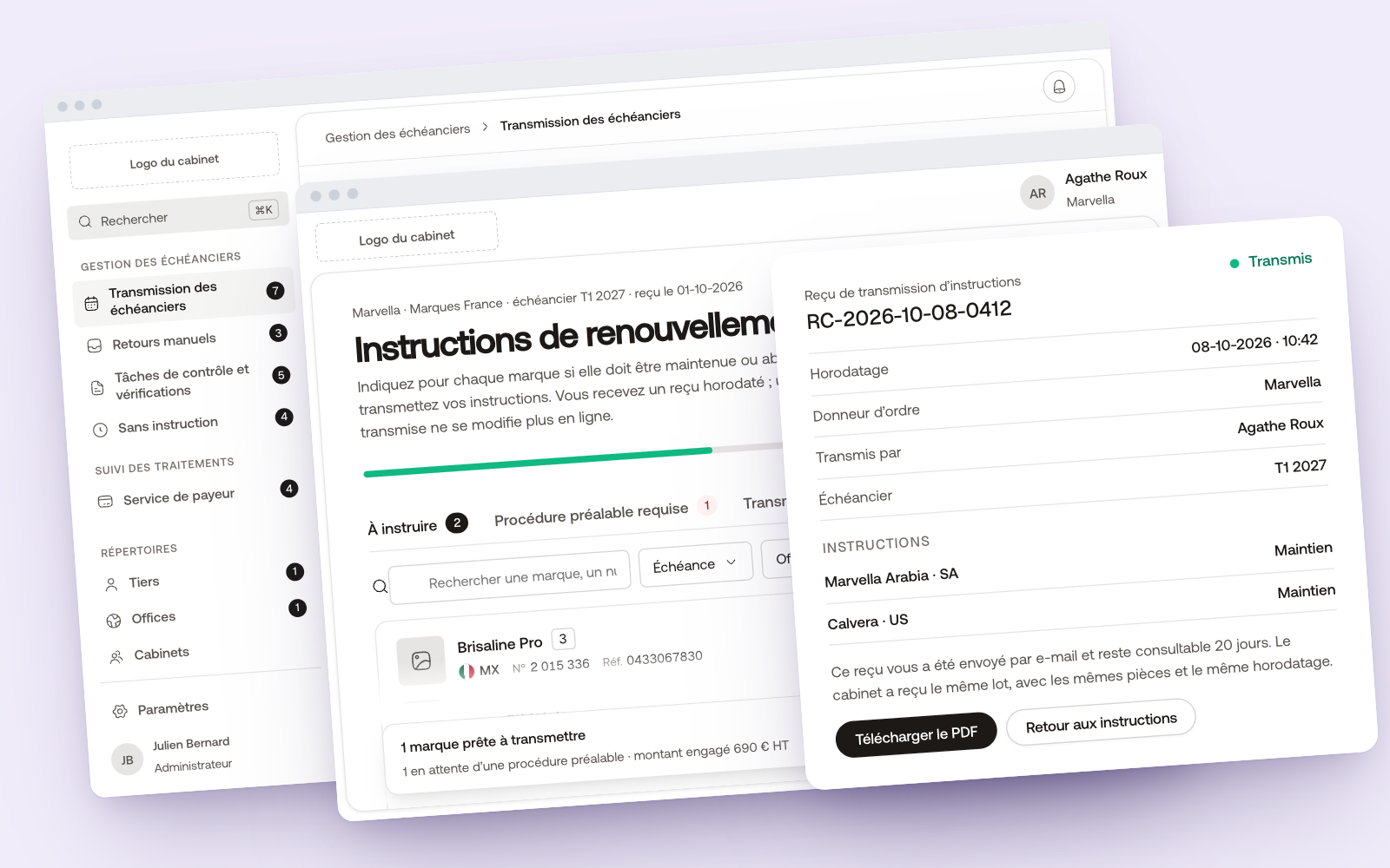 L’application dans sa version universelle, avant configuration
